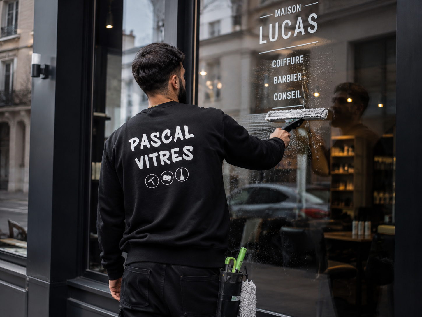 Nettoyage de façade vitrée